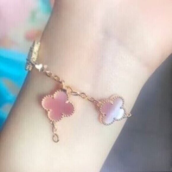 Van Cleef & Arpels Vintage Alhambra bracelet, 5 motifs, 18K yellow gold - Picture 6 of 7